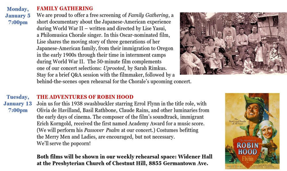 Movie nights January 2025